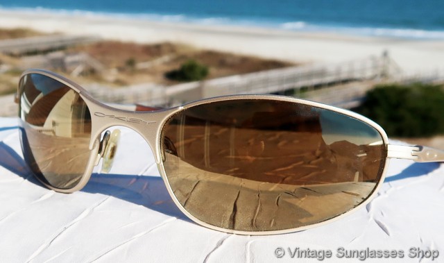 Oakley A Wire Gold Iridium Sunglasses